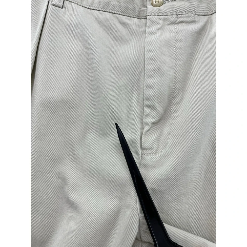 VTG Polo Ralph Lauren Ethan Pants Men 42x30 Khakis Pleated Twill Cotton Trouser